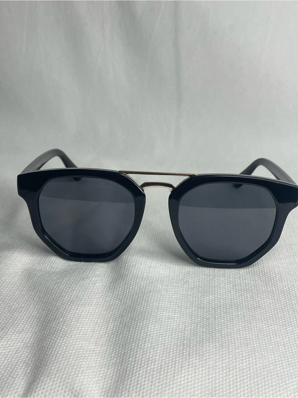Le Specs Polarized Thunderdome Sunglasses Black Smoke Gray Aviator Style 1602137